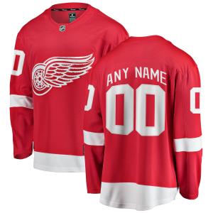 Detroit Red Wings Trikot Fanatics Branded Rot Breakaway Benutzerdefinierte